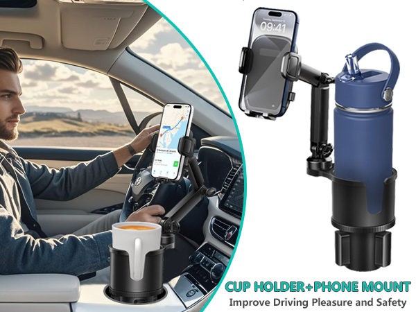 cup holder phone holder for car