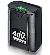 Emanjor 40V 6.0Ah Lithium Ion Battery Replacement for Kobalt 40-Volt Max Lawn Mower Cordless Powe...