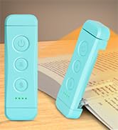 Glocusent USB Rechargeable Book Light for Reading in Bed, Portable Clip-on LED Reading Light, 3 A...