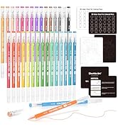 Shuttle Art 30 Colors Cute Journal Pens 0.6mm Fine Point Colored Gel Pens for Black Paper Adult C...