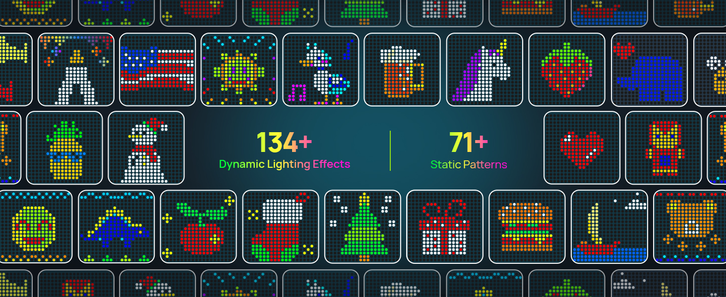 curtain lights with multiple presets