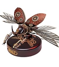 ROKR 3D Puzzles for Adults Electric Insect Metal Model Building Kit Desk Toys Hobby Kit for Adults G...