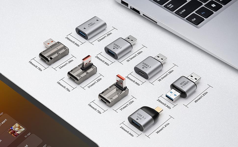 compact &amp; space-saving adapter usb to type c
