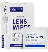 Noble Pre-moistened Lens Wipes Individually Wrapped - Lens and Screen Cleaning Wipes - Great for ...