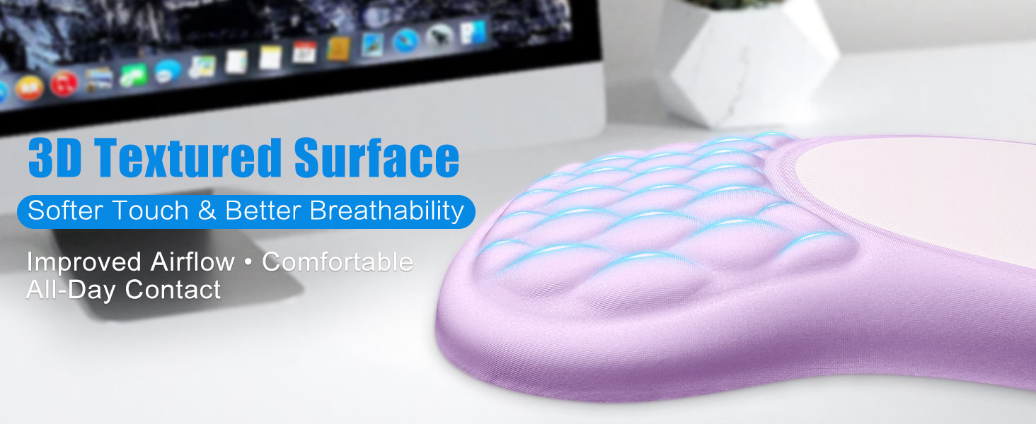mouse pad with wrist support
