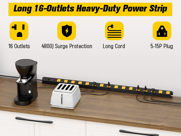 16-Outlets Power Strip
