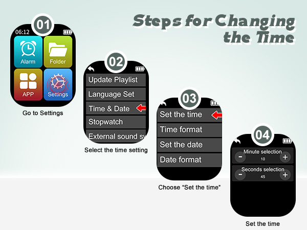 Change the time steps