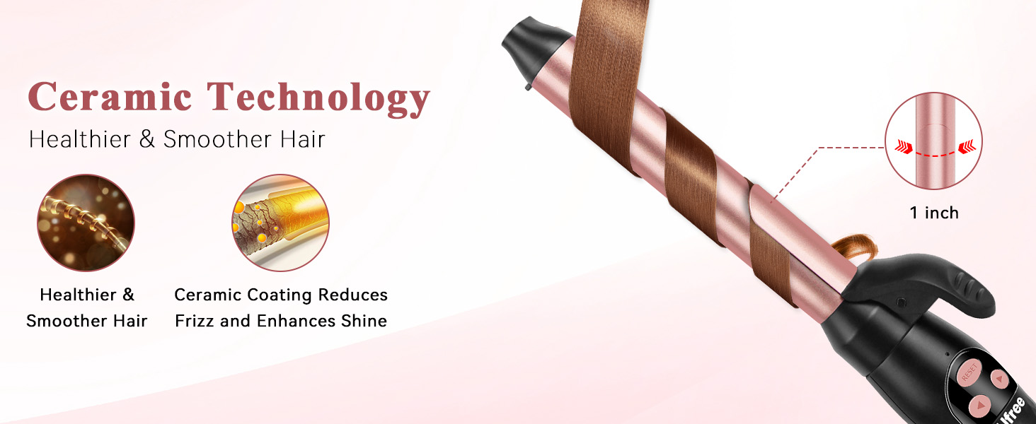 beach waver curling iron auto rotating