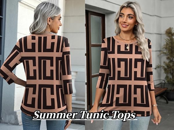 summer tunic tops