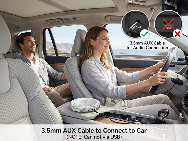 Portable CD Player with 3.5mm AUX Connection