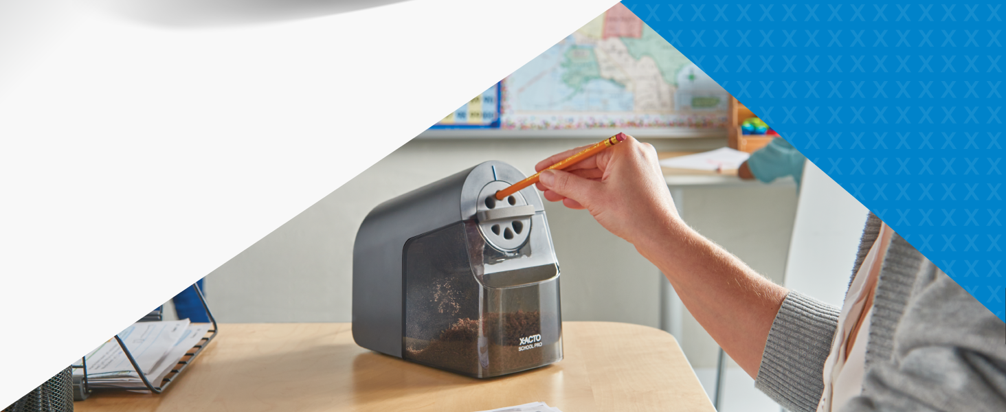 pencil sharpener large colored black classroom in use students easy supplies teacher must essentials