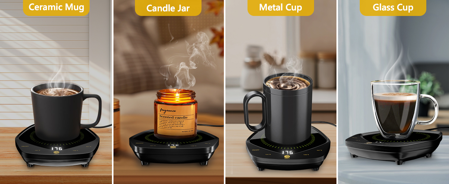 Fastest Heating Coffee Mug Warmer for Desk Auto Shut Off