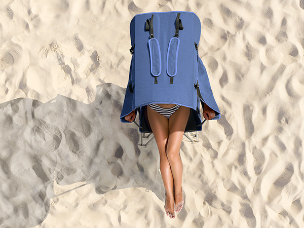 beach chair with shade