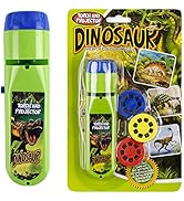 Georgie Porgy Children Projector Toys Educational Science Set Wall Ceiling Tent Torch (Dinosaur)