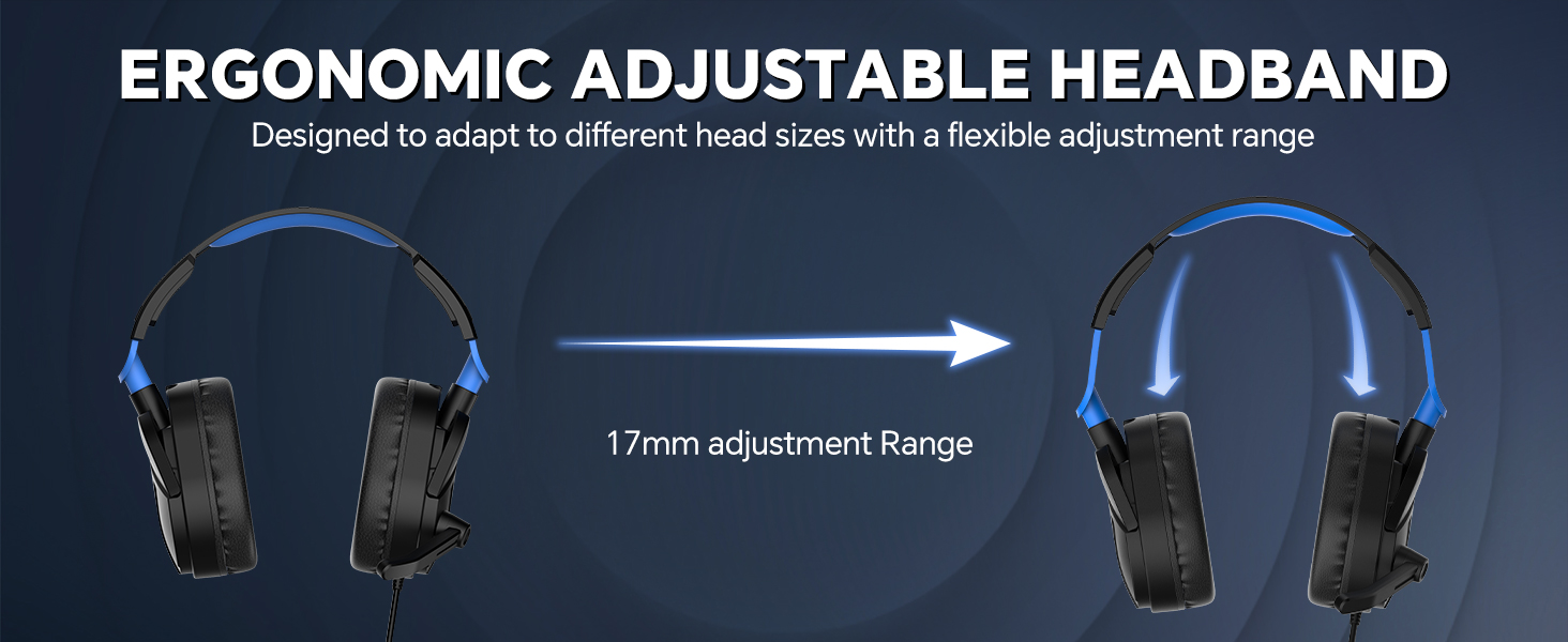 Wired Headset with Microphone PS4 Headset with Mic Xbox One Headset 3.5mm Gaming Headset Gaming