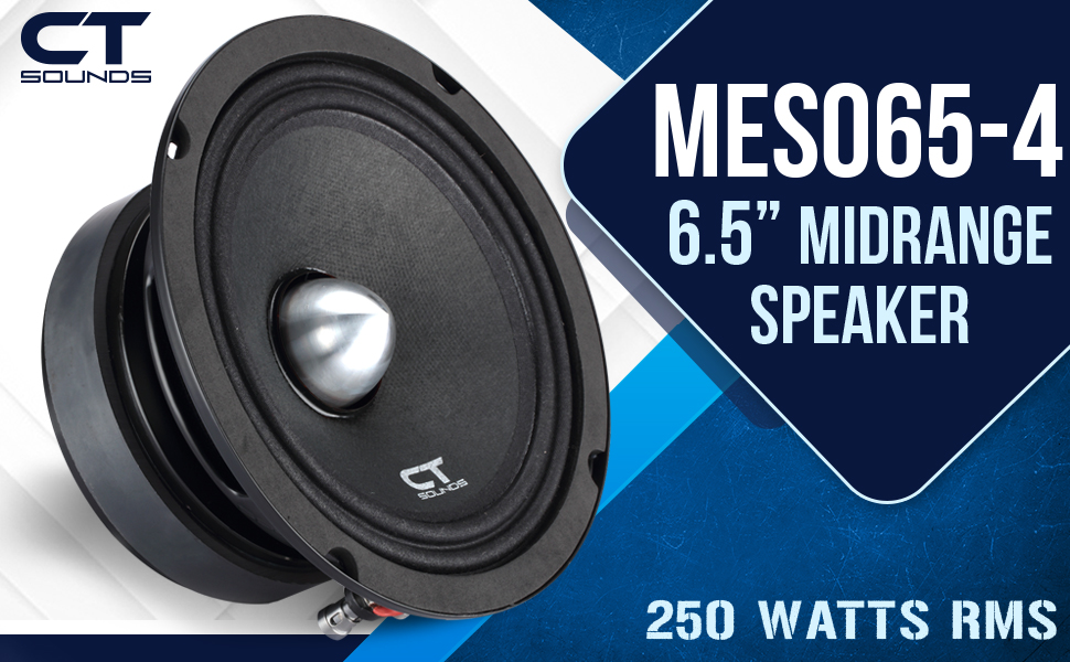 ct sounds meso 6.5 inch midrange car 6 1/2 loudspeaker pro audio 6.5&amp;#34; pa car speaker 250 watts rms