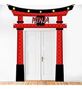 Ninja Birthday Party Decorations Door Banner Party Supplies Kidz Ninja Themed Door Hanging Warrio...