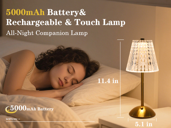 Crystal table lamp,Crystal lamp,Cordless lamp,Cordless table lamp,Crystal touch lamps for nighstand