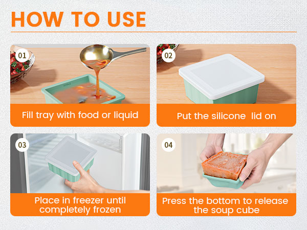 silicone freezer tray