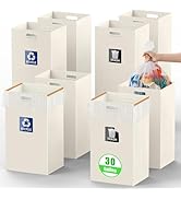 30 Gallon Disposable Trash Cans with Built-in Handles, 8Pack Extra Large Portable Trash Can, Wate...