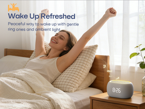 wake up refreshed with alarm clock