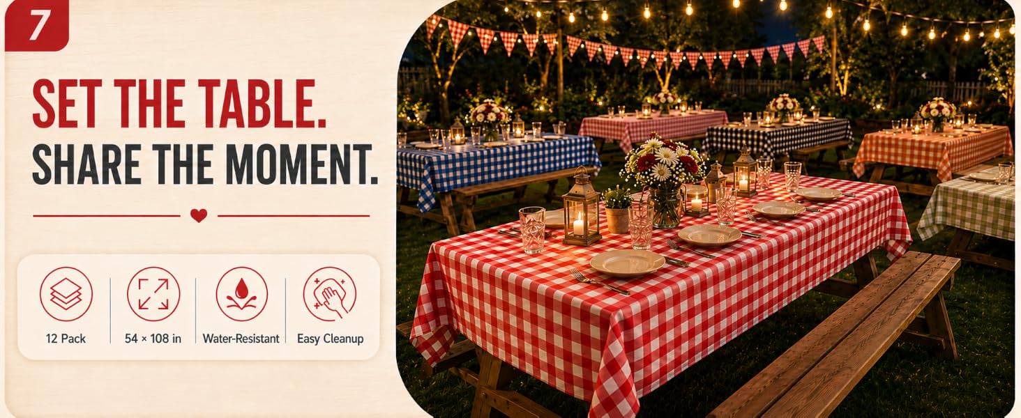 Checkered Tablecloth
