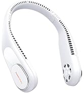 SWEETFULL Portable Neck Fan Bladeless Personal Fan 5000mAh Rechargeable Battery Operated Wearable...