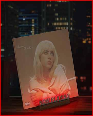 Now Playing Vinyl Record Stand