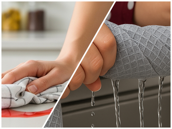 Kitchen towel, Dish towel, Cotton kitchen towels, 6 Pack towels