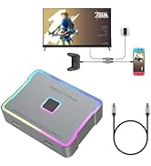 for Nintendo Switch TV Dock/USB-C to HDMI Adapter 4K@60Hz 2K@144Hz 1080P@120Hz/Metal RGB Dock/for...