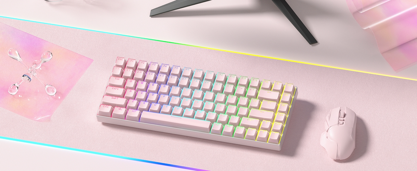 Crystal Jelly Keycaps 60 65 75 100 Percent, Shine Through Key caps Set PBT KEYCAPS