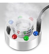 FITNATE High Power Mist Maker, 1500ML/H Large Volume Mist Fogger with 6 LED Light Fog Machine Ato...