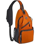 Javolto Crossbody Sling Bag for Women Men Sling Shoulder Backpack Chest Bag Travel Hiking Daypack