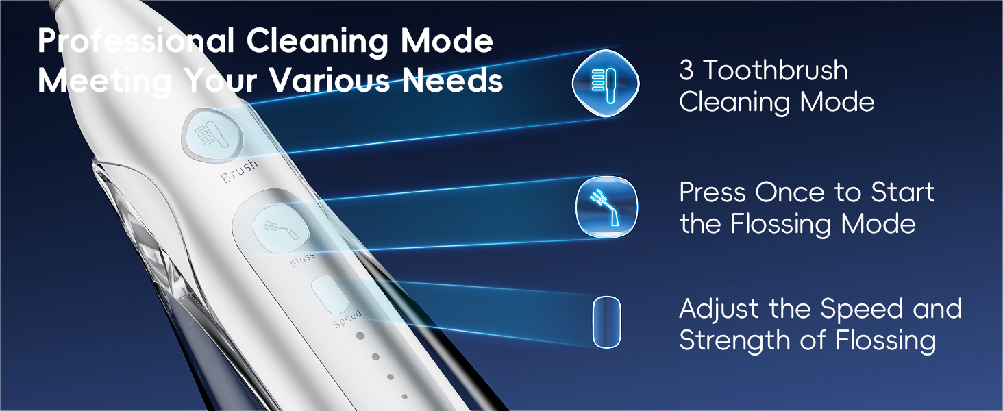 Electric Toothbrush with Water Flosser