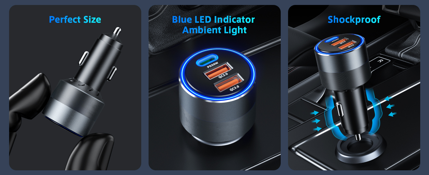 car charger cigarette lighter adapter