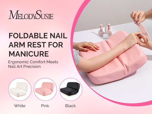 MelodySusie Foldable Manicure Arm Rest for Nails Tech
