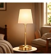 Cordless LED Table Lamp, 5200mAh Portables Rechargeable Battery Desk Lamp, Touch Bedside Lamp wit...