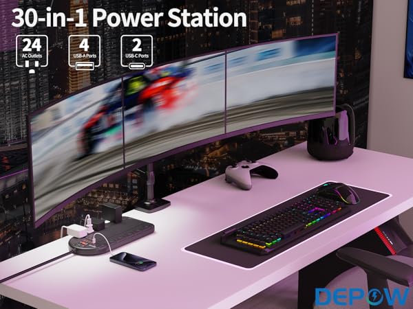 30-in-1 Versatile Power Strip