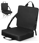REDCAMP Portable Stadium Seat Bleacher Cushion, Folding Stadium Seats Pad Ground Chair for Bleach...