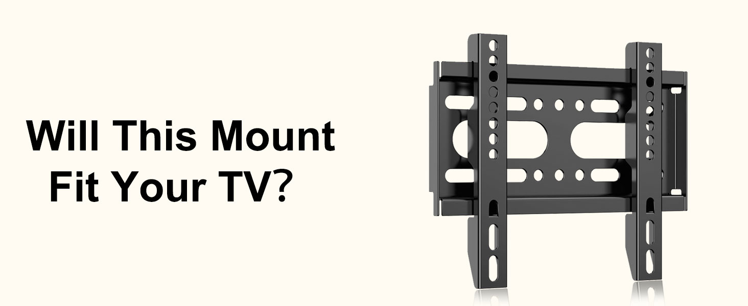 fits most TVs from 14" to 42" 