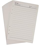 Lemical 160 Pages Refillable Paper Premium Thick Paper A5 Executive Journal Replaceable Pages Bus...