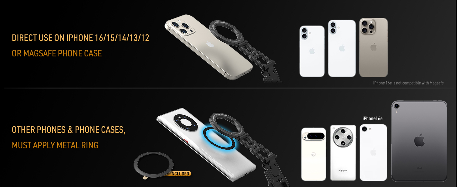 Dual Magnetic Phone Tripod