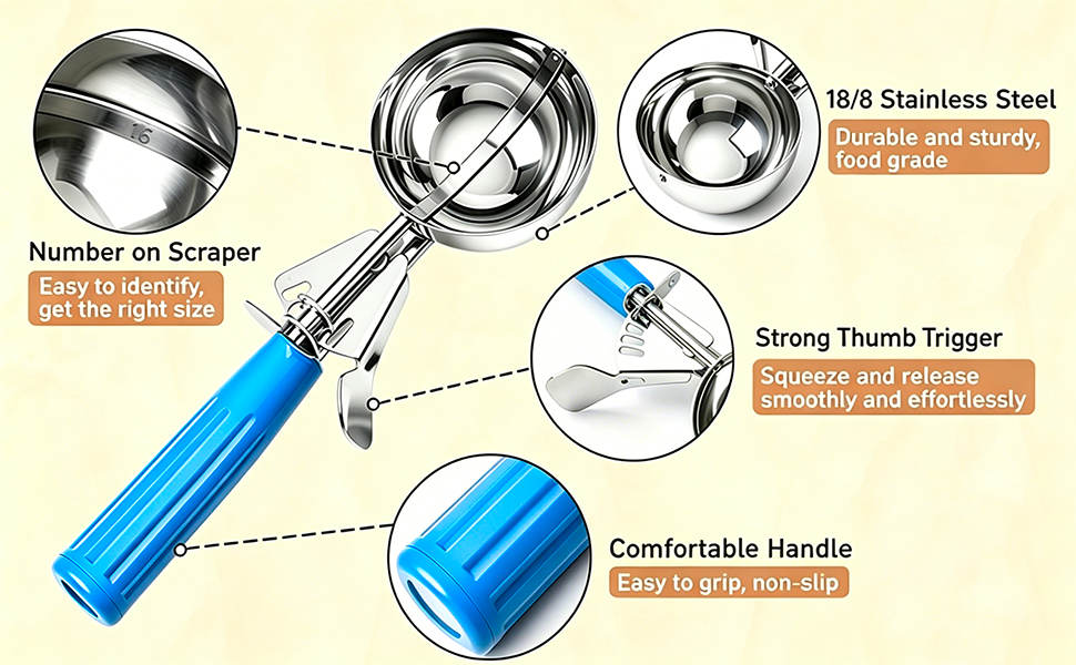 2 oz ice cream scoop
