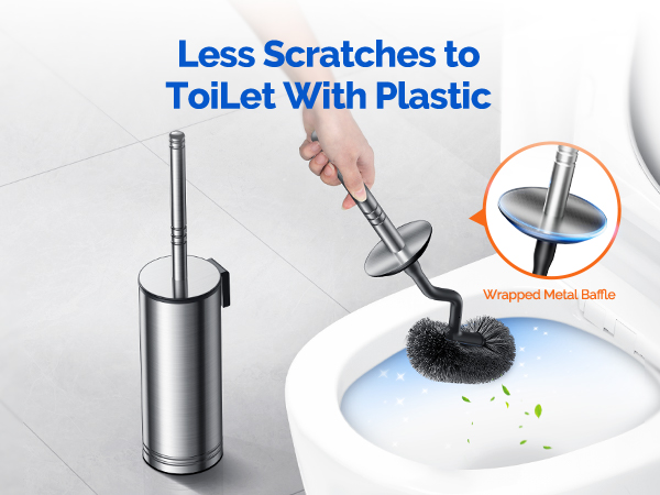 stainless steel toilet brush