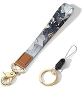 Hsxnam Wrist Lanyard Key Chain, Cute Wristlet Strap Keychain Holder for Women Men Car Keys ID Bad...