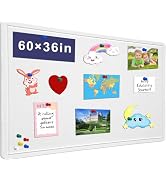Large Bulletin Board - 60 X 36 inches Decorative Felt Pin Board - 5' x 3' Cork Board Alternative ...