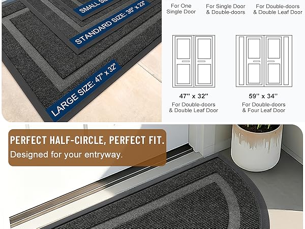 OLANLY Front Door Mat Outdoor Entrance