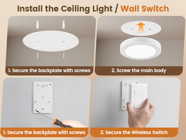 ceiling light installation