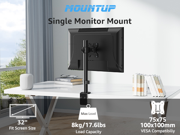 monitor arm monitor mount mountup single monitor desk mount