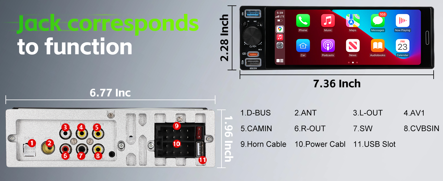 Single Din Car Radio